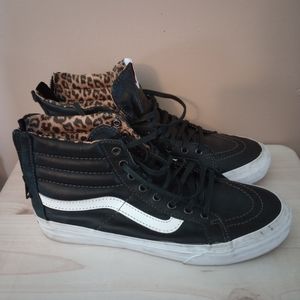 VANS Off the Wall leather hi tops